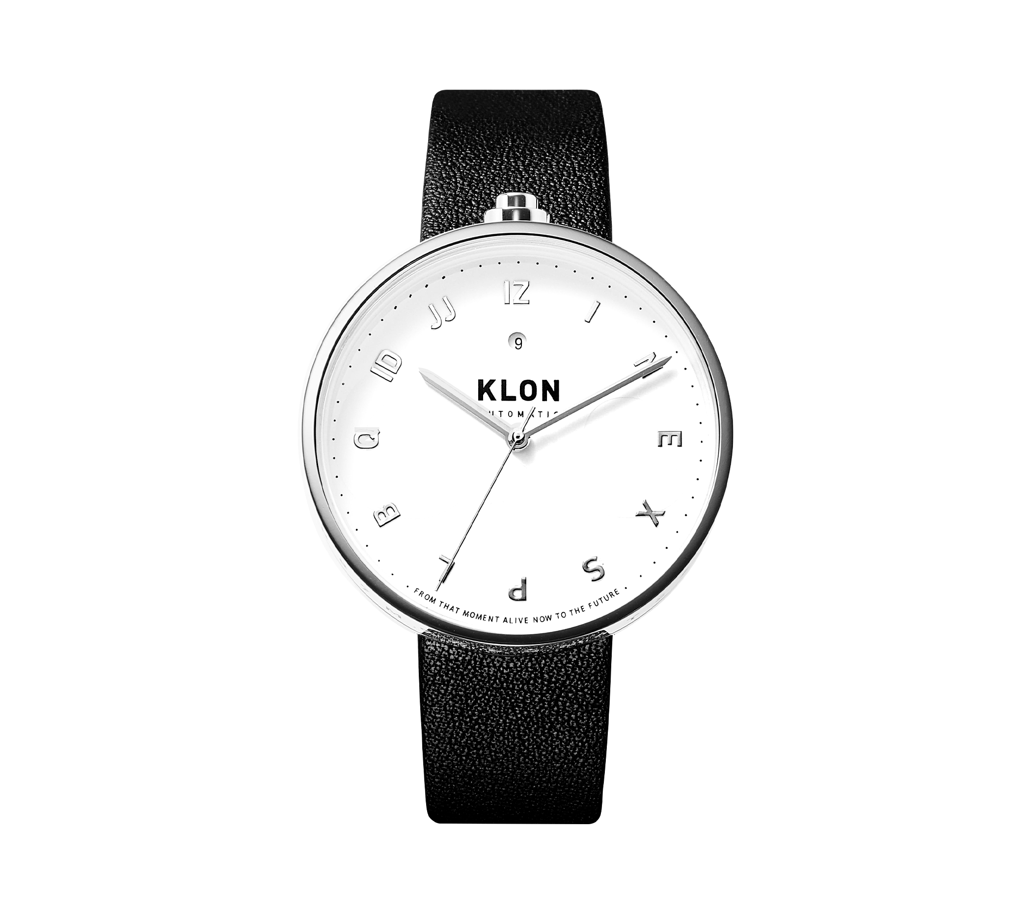 KLON AUTOMATIC BLACK LEATHER -MOCK NUMBER- 43mm