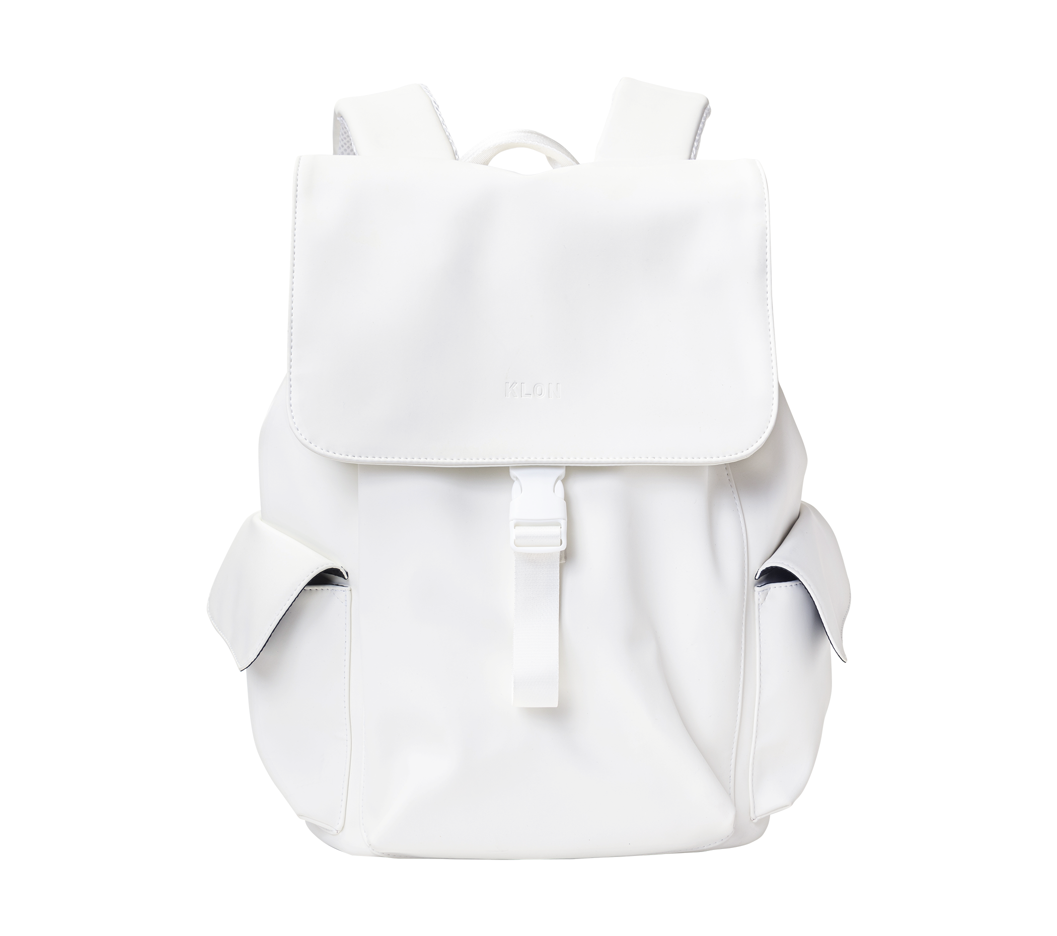 KLON MATTE COATED RUCK SACK-TRA WHITE