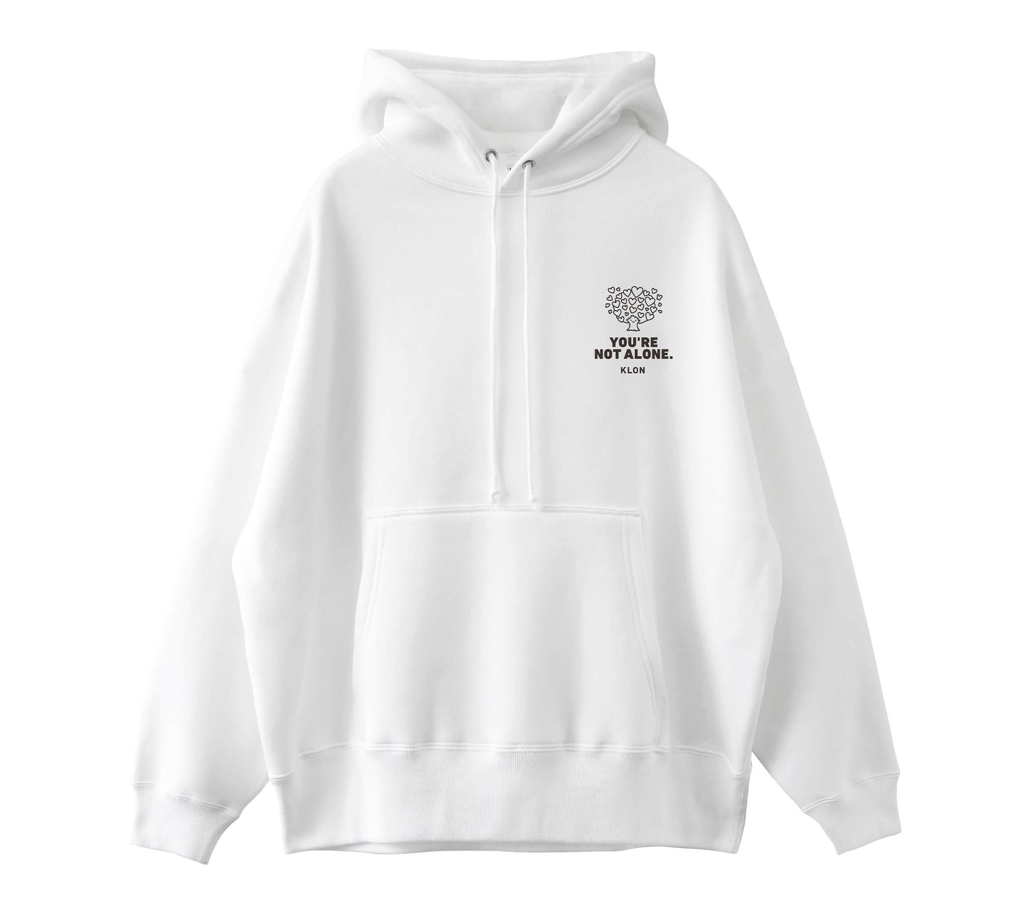 KLON COLLABORATION PARKA WHITE -ひとりじゃないよ-