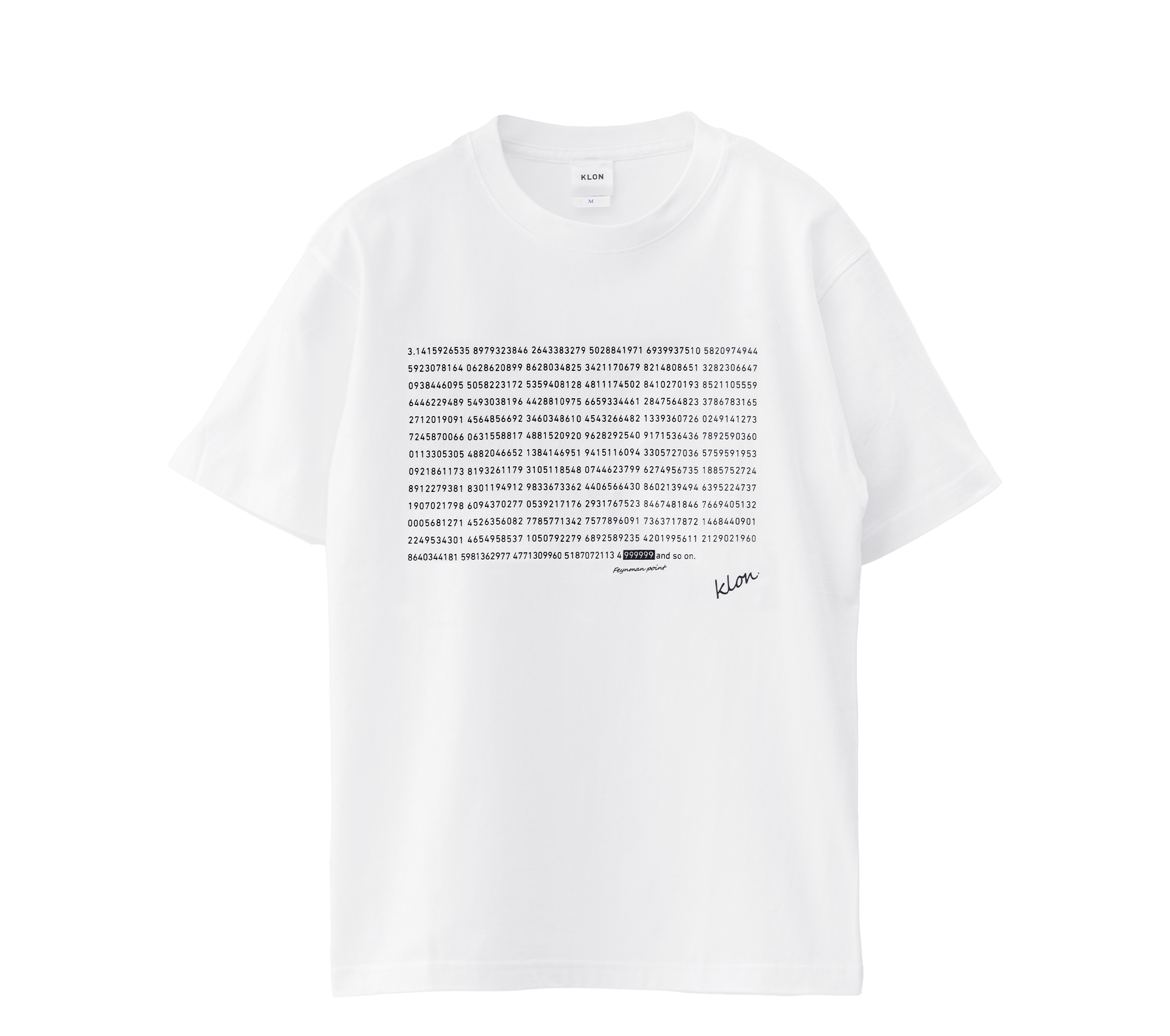 KLON Tshirts FEYNMAN POINT WHITE