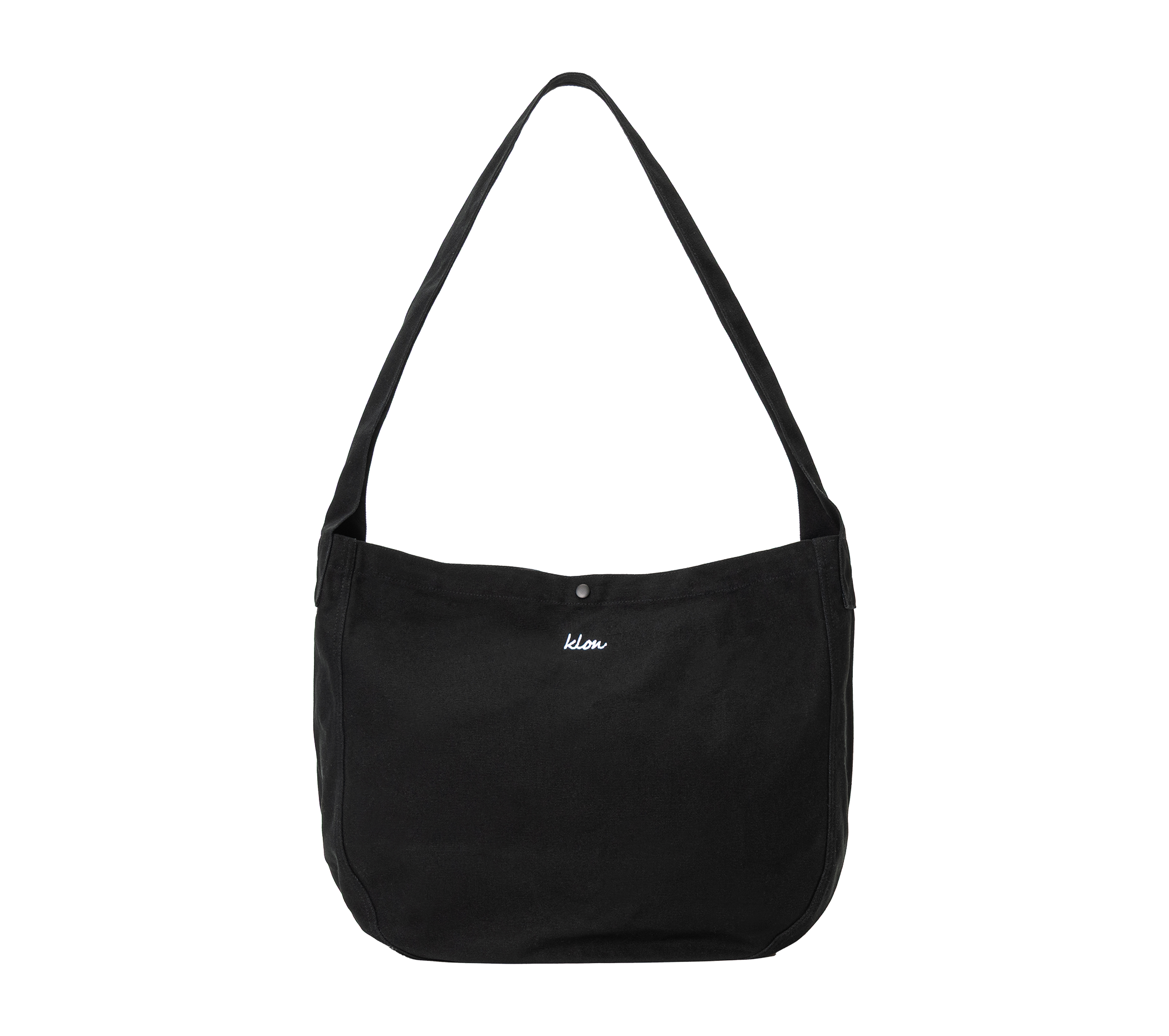 KLON DRAWING LOGO NEWSPAPER BAG BLACK