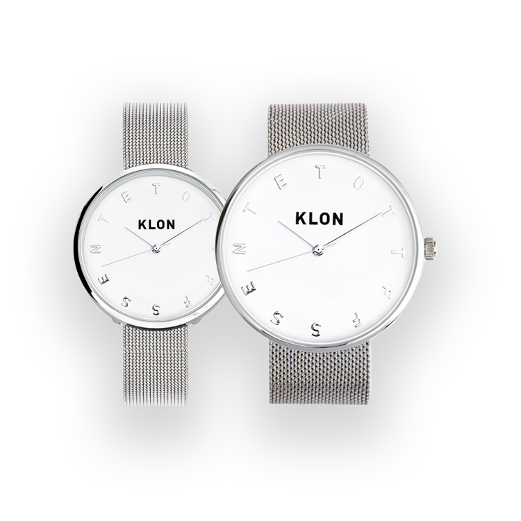 KLON ALPHABET TIME -SILVER MESH- Ver.SILVER(40mm×33mm)