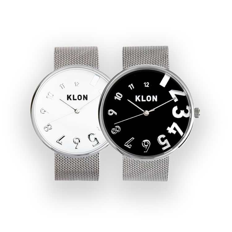 KLON EDDY TIME -SILVER MESH- Ver.SILVER PAIR WATCH 40mm