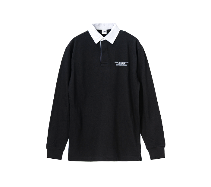 KLON LONG SLEEVE RUGBY JERSEY BLACK