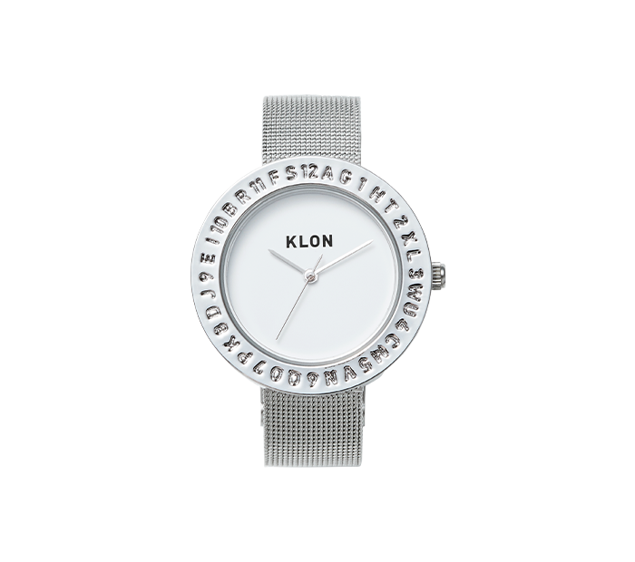 KLON ENGRAVE TIME -SILVER MESH- 33mm