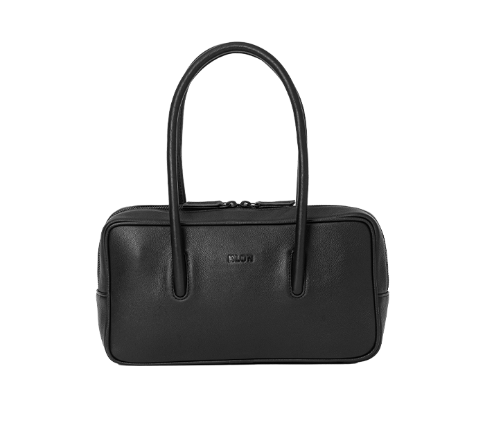 KLON LEATHER BAG SQUARE BOSTON MINI BLACK