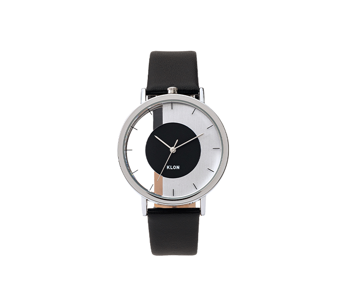 KLON INVISIBLE OVERLAPPING CIRCLE SHAPES BLACK 38mm